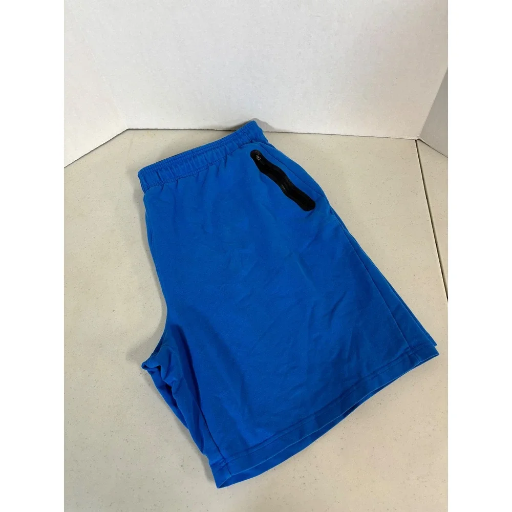 Reebok Mens Blue Athletic Training Shorts Zipper‎ Pockets 3XL REM213SH36